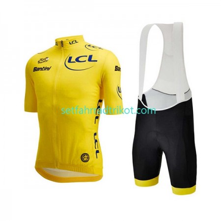 Tour de France Fahrradbekleidung Radtrikot Kurzarm + Trägershorts 2022 N002